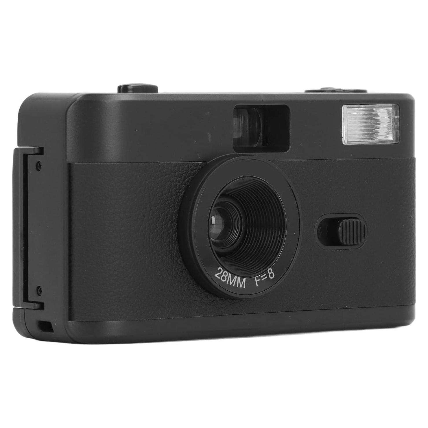 Cámara de película Zyyini 35mm reutilizable con flash - Negro