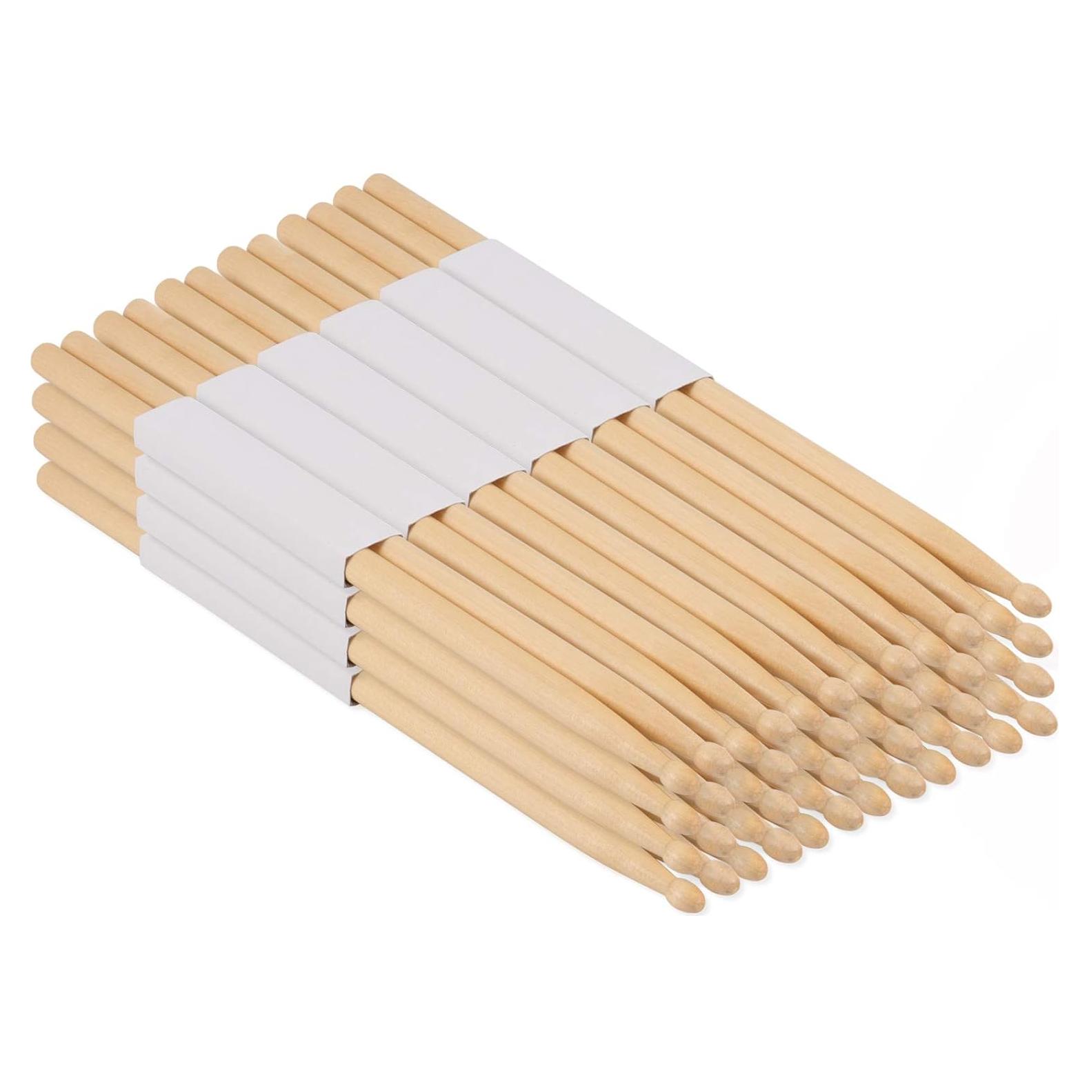 Palillos de Batería 5A de Madera de Arce - 24 Pares