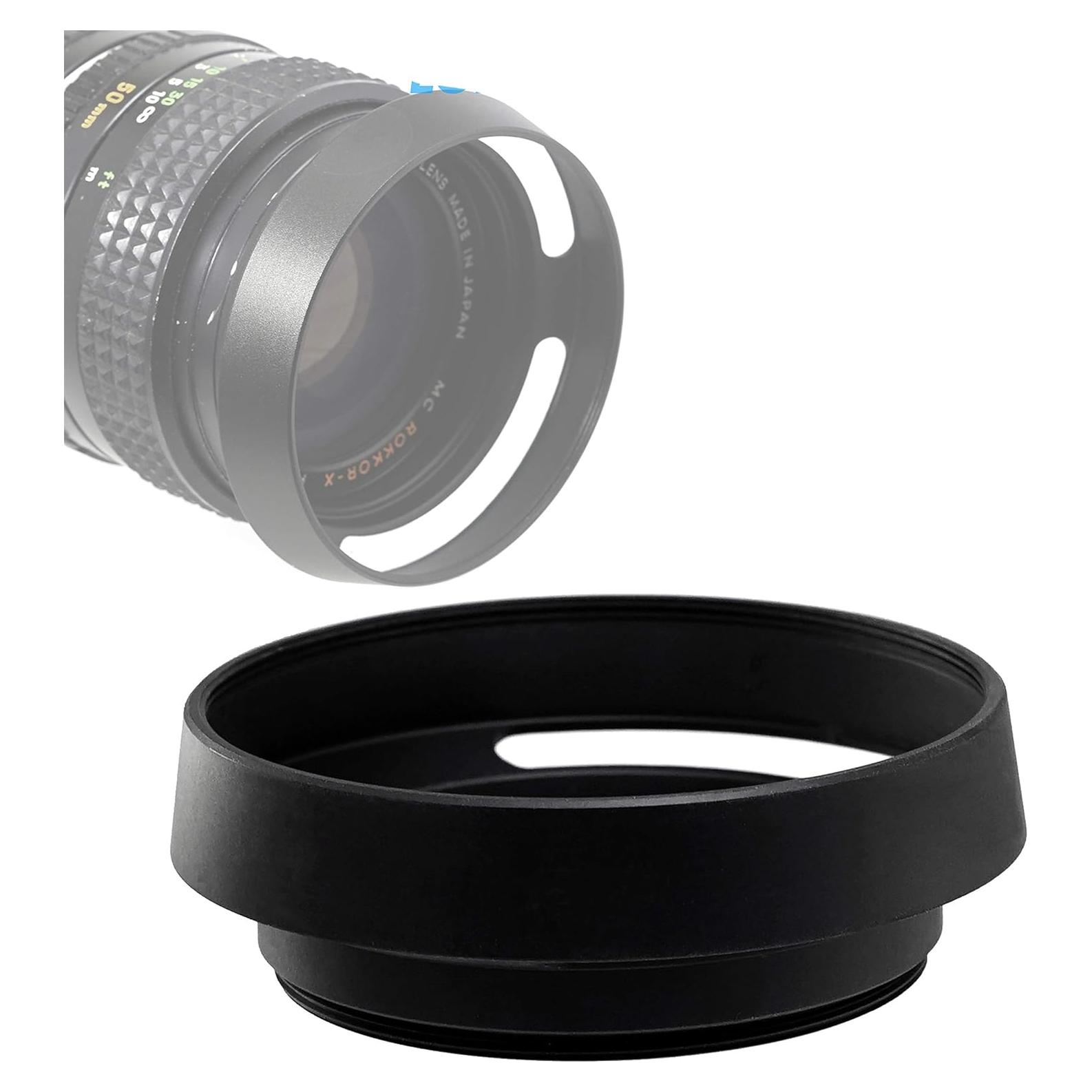 Capucha de lente Fotasy 37mm de metal para cámaras Fuji, Leica, Sony