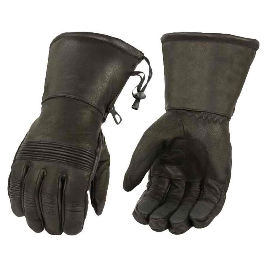 Guantes de cuero impermeables Milwaukee Leather 3X Negro