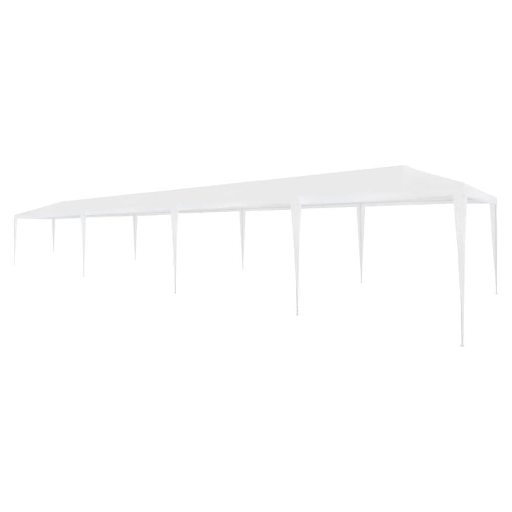 Carpa de Fiesta KCCLVER 3x12m PE Blanca Resistente UV y Agua