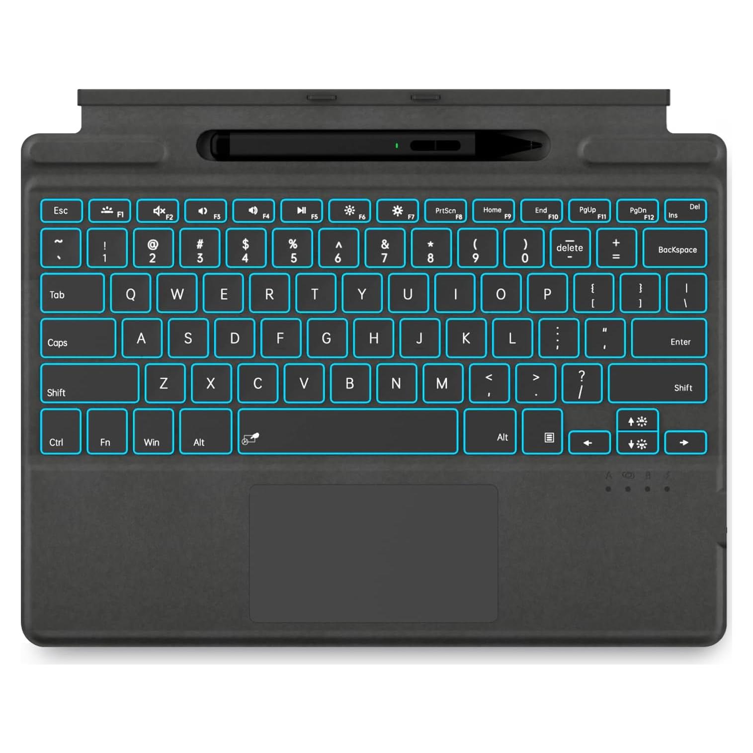 Teclado Bluetooth Inalámbrico Jvkzaen para Surface Pro 11/10/9/8/X