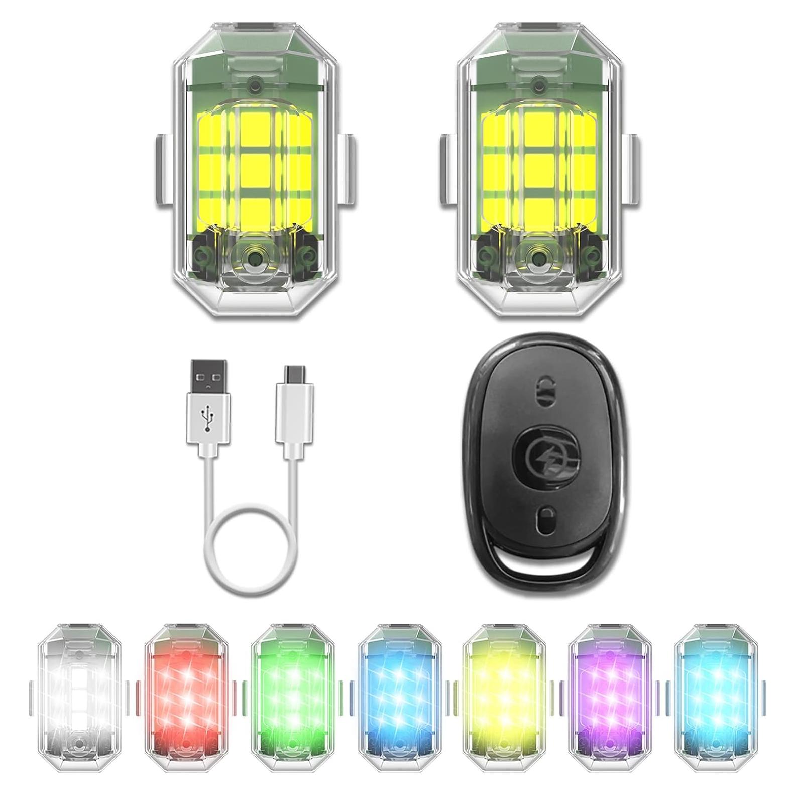 Paquete de 2 luces estroboscópicas Craznick para dron