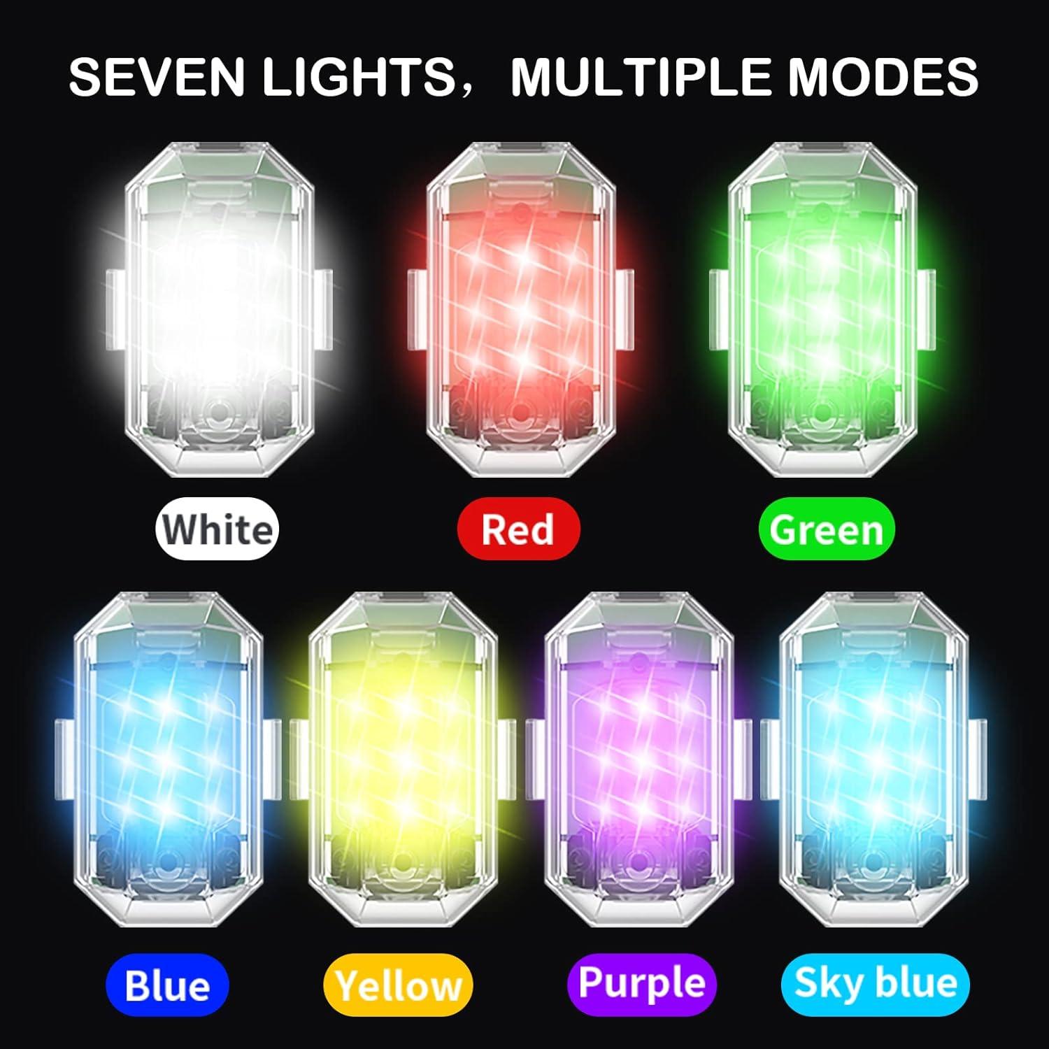 Paquete de 2 luces estroboscópicas Craznick para dron