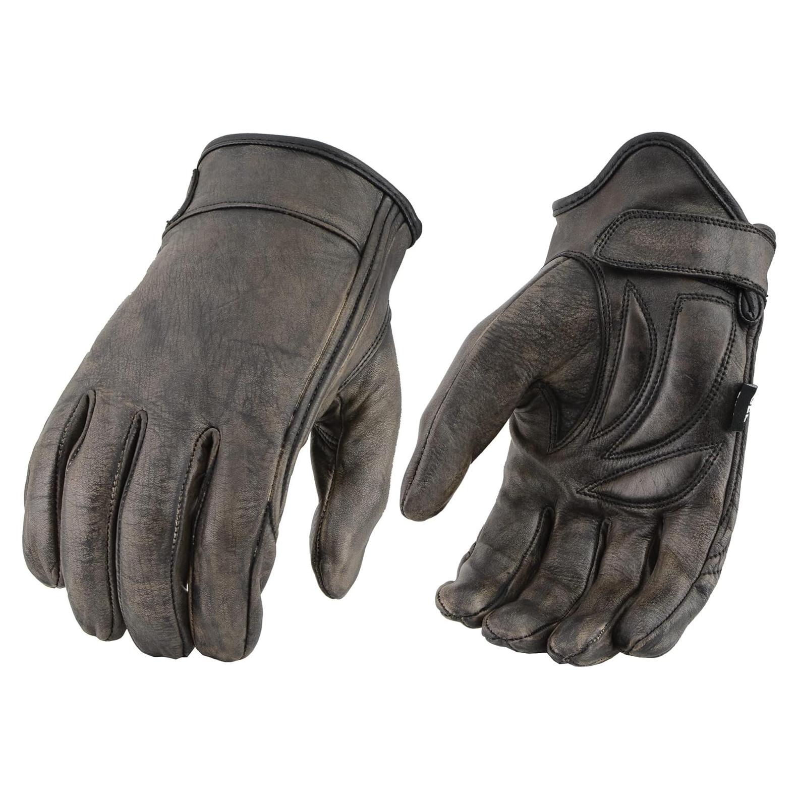 Guantes de Cuero Marrón Milwaukee MG7512 con Palma de Gel