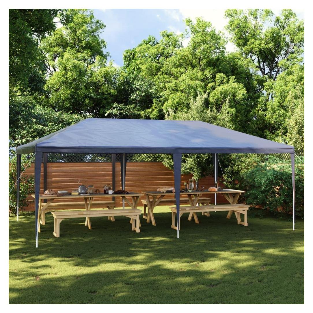 Carpa de Fiesta ANYCHOLE 3.99x5.49m Azul Resistente UV