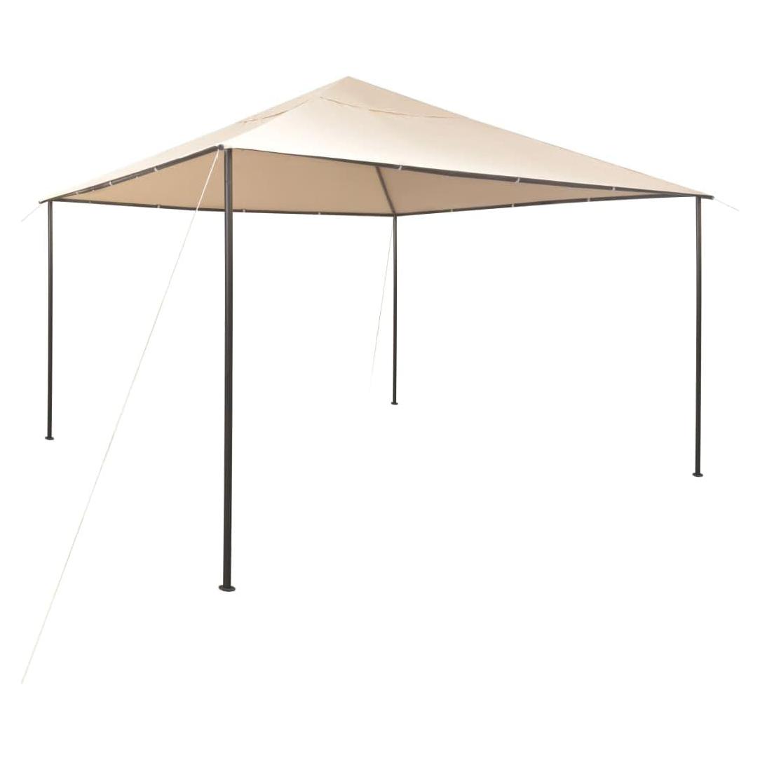 Gazebo Pabellón MINERWALL 4x4m Beige Acero Repelente Agua