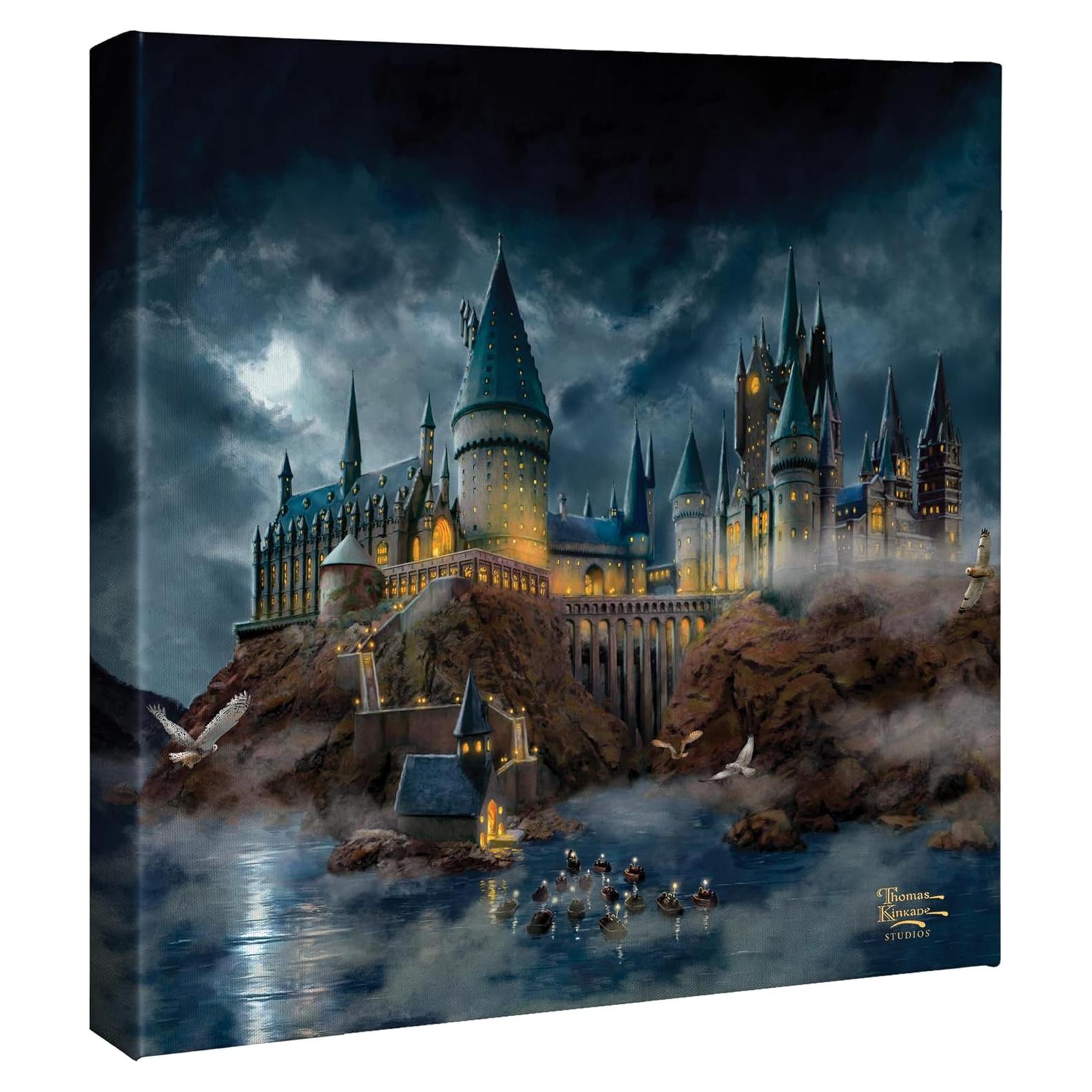 Lienzo Enmarcado Castillo Hogwarts Thomas Kinkade 25x20 cm