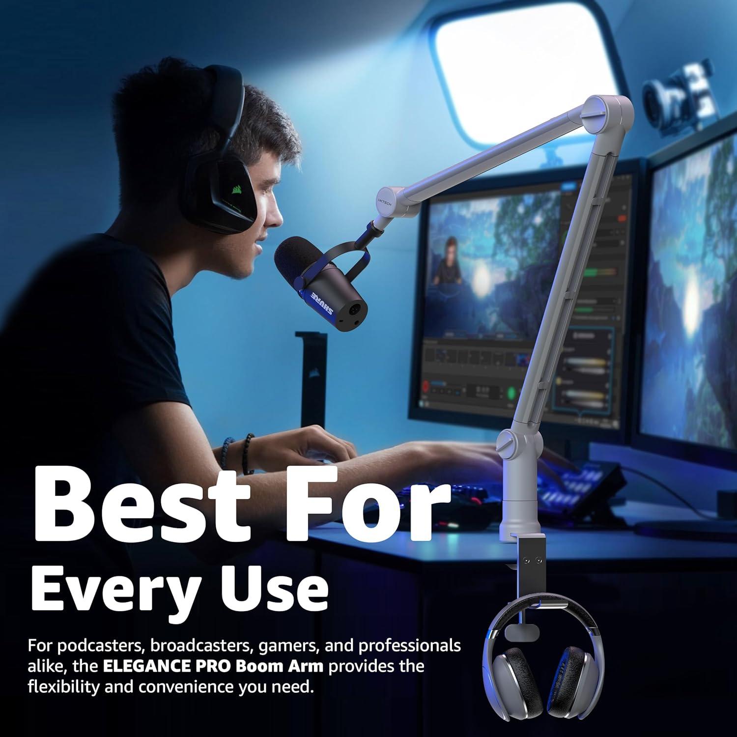 Brazo de Micrófono IXTECH Ajustable 360° para Podcast y Estudio