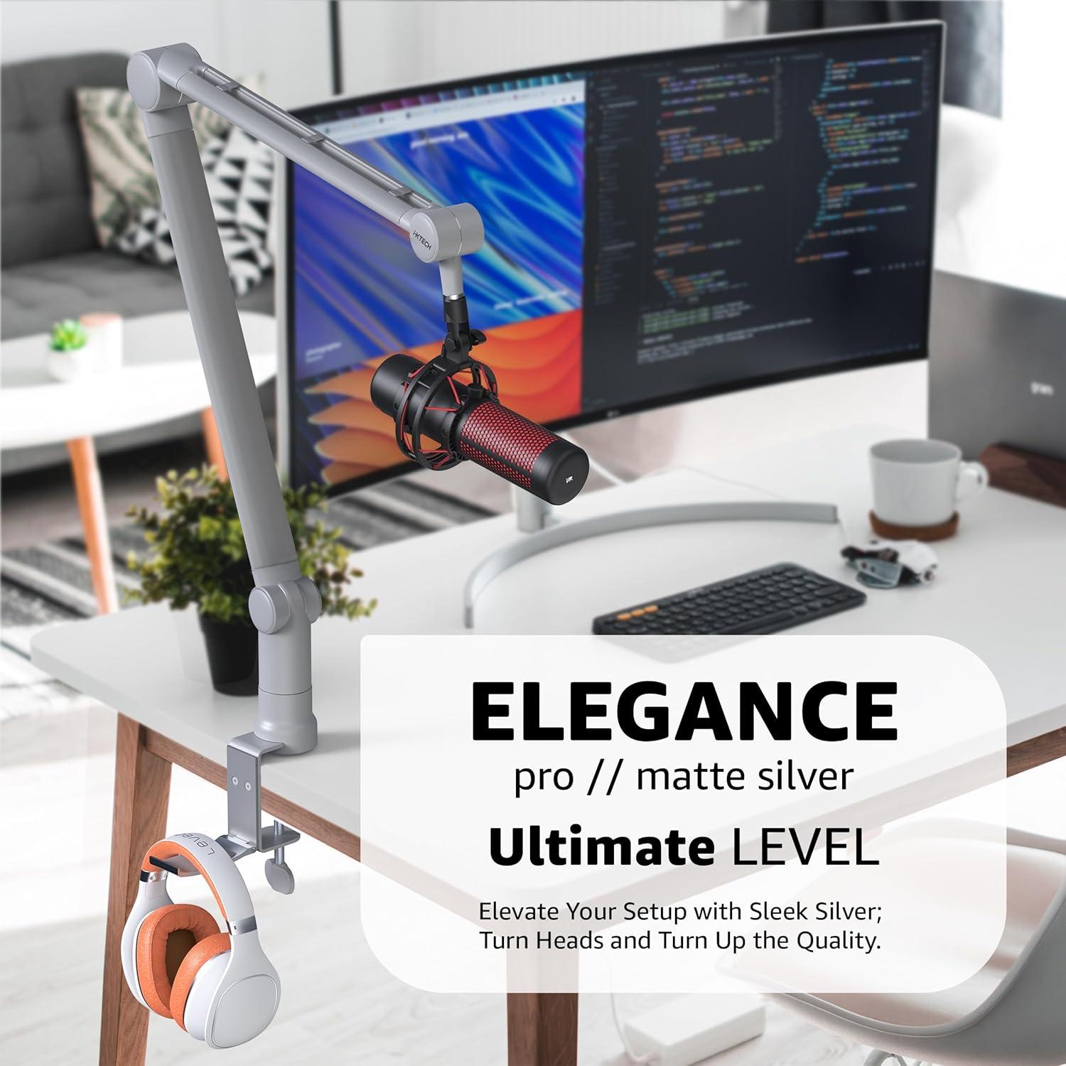 Brazo de Micrófono IXTECH Ajustable 360° para Podcast y Estudio