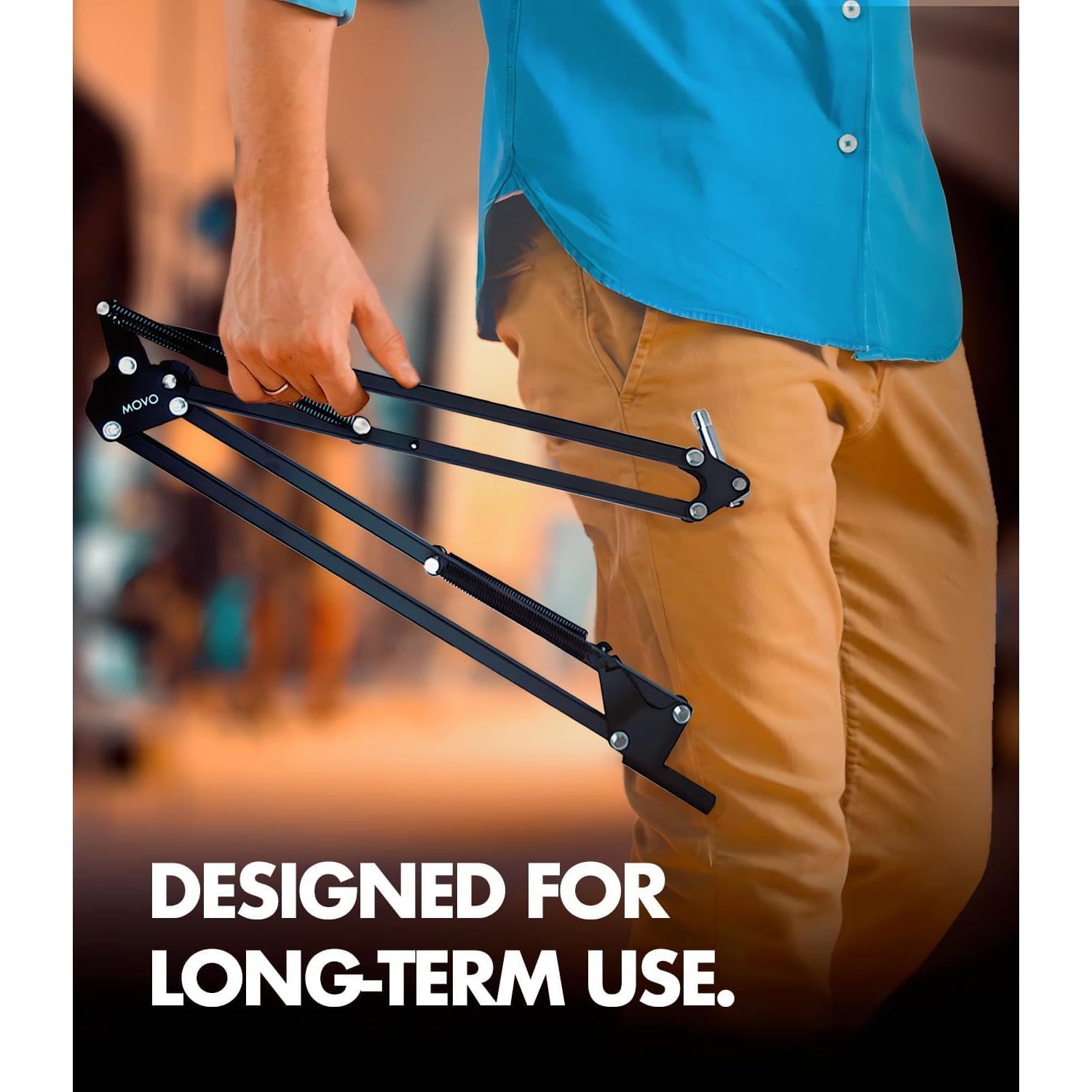 Kit de Podcast Movo MDX-1 con 2 Micrófonos Dinámicos y Brazos