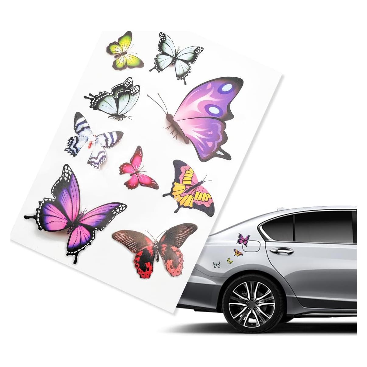Calcomanías de Vinilo Mariposa SHMZK 18x26 cm Impermeable