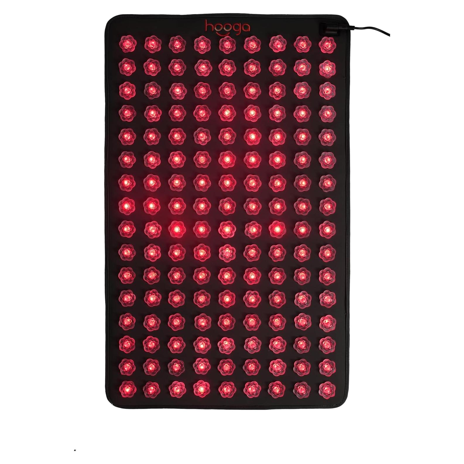 Alfombrilla de Acupresión Hooga con Luz Roja y Calor 144 LEDs