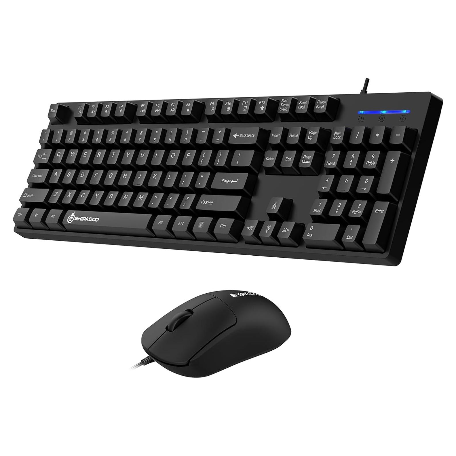 Teclado y Ratón Gaming Odpaltoy 104 Teclas USB Negro