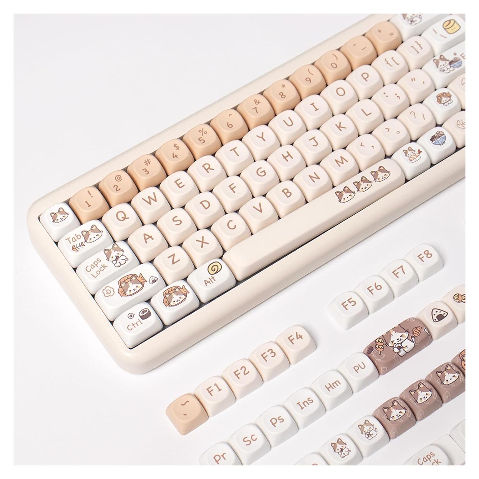 Juego de Teclas PBT SUEHIODHY 144 Teclas Personalizadas para Teclados Mecánicos