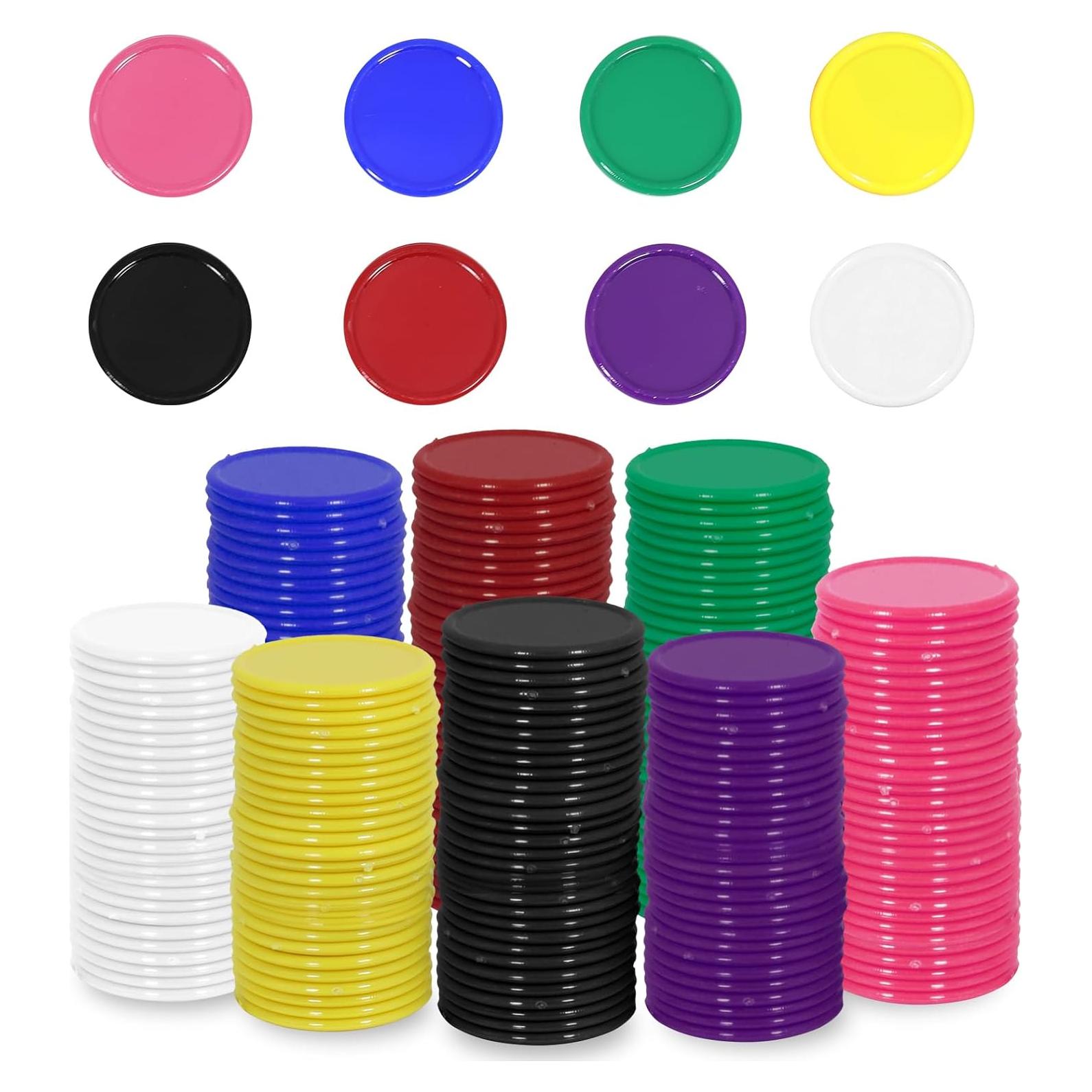 480 Fichas de Póker Plástico 3CM 8 Colores para Juegos