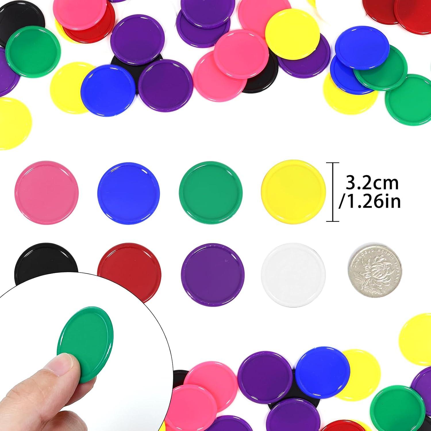 480 Fichas de Póker Plástico 3CM 8 Colores para Juegos
