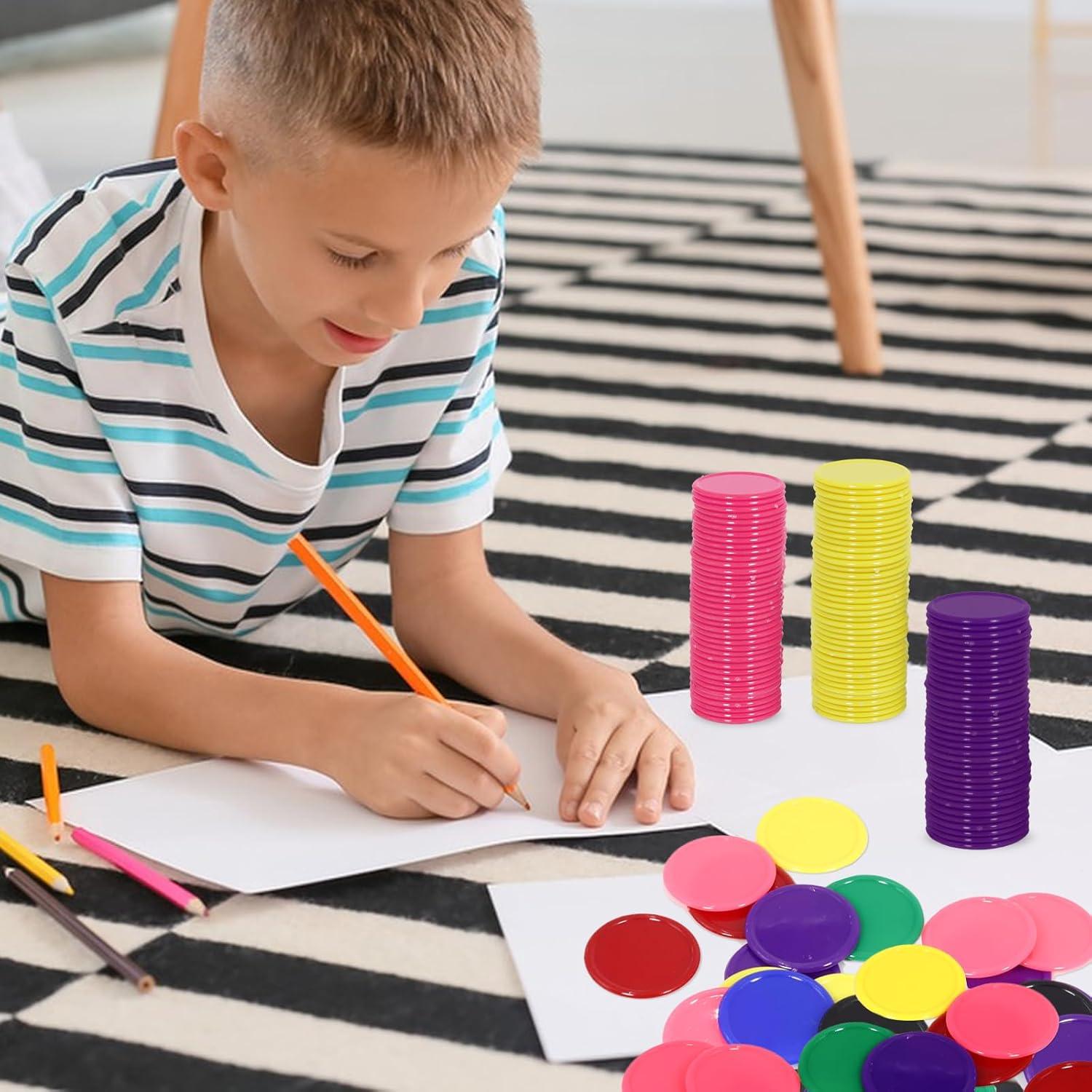 480 Fichas de Póker Plástico 3CM 8 Colores para Juegos