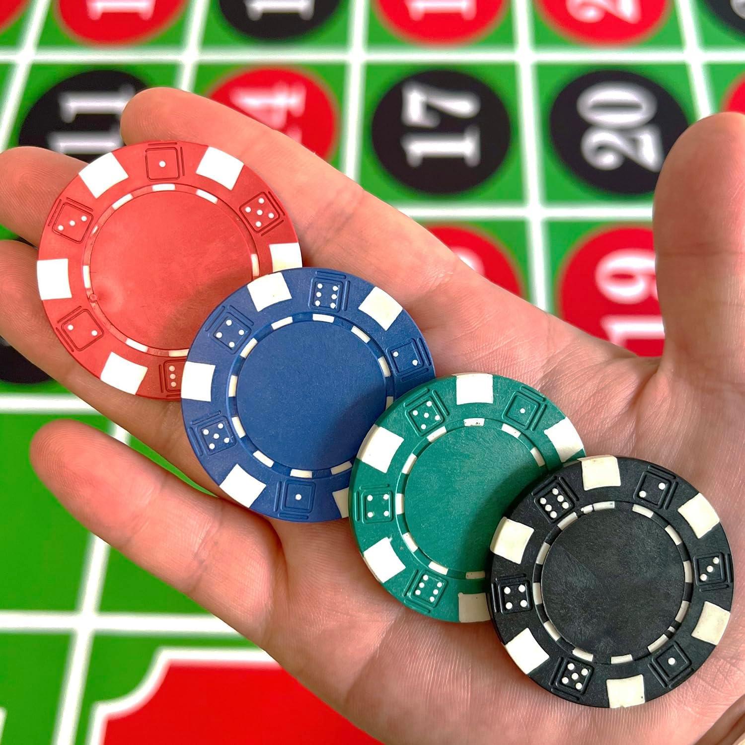 Fichas de Póker Seetooogames 100 Piezas 11.5g 4 Colores