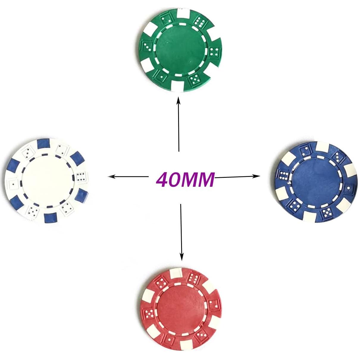 Fichas de Póker SEETOOOGAMES 200 Piezas 11.5g 4 Colores