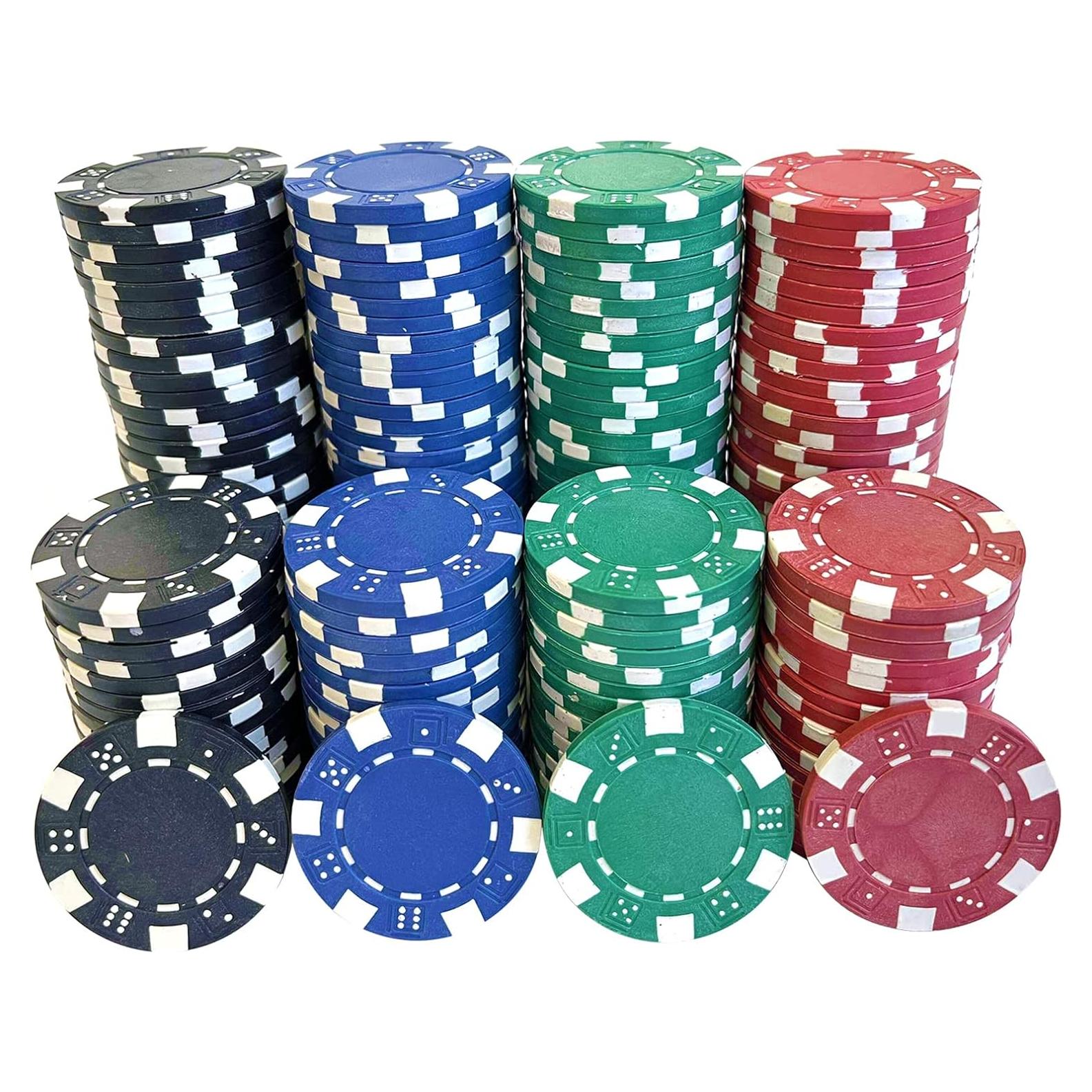 Fichas de Póker Seetooogames 200 Piezas 11.5g 4 Colores