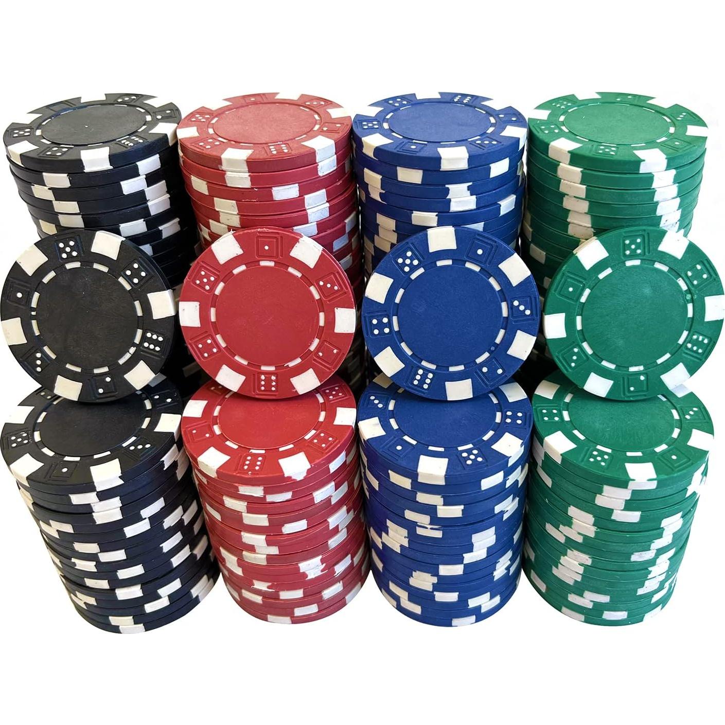 Fichas de Póker Seetooogames 200 Piezas 11.5g 4 Colores