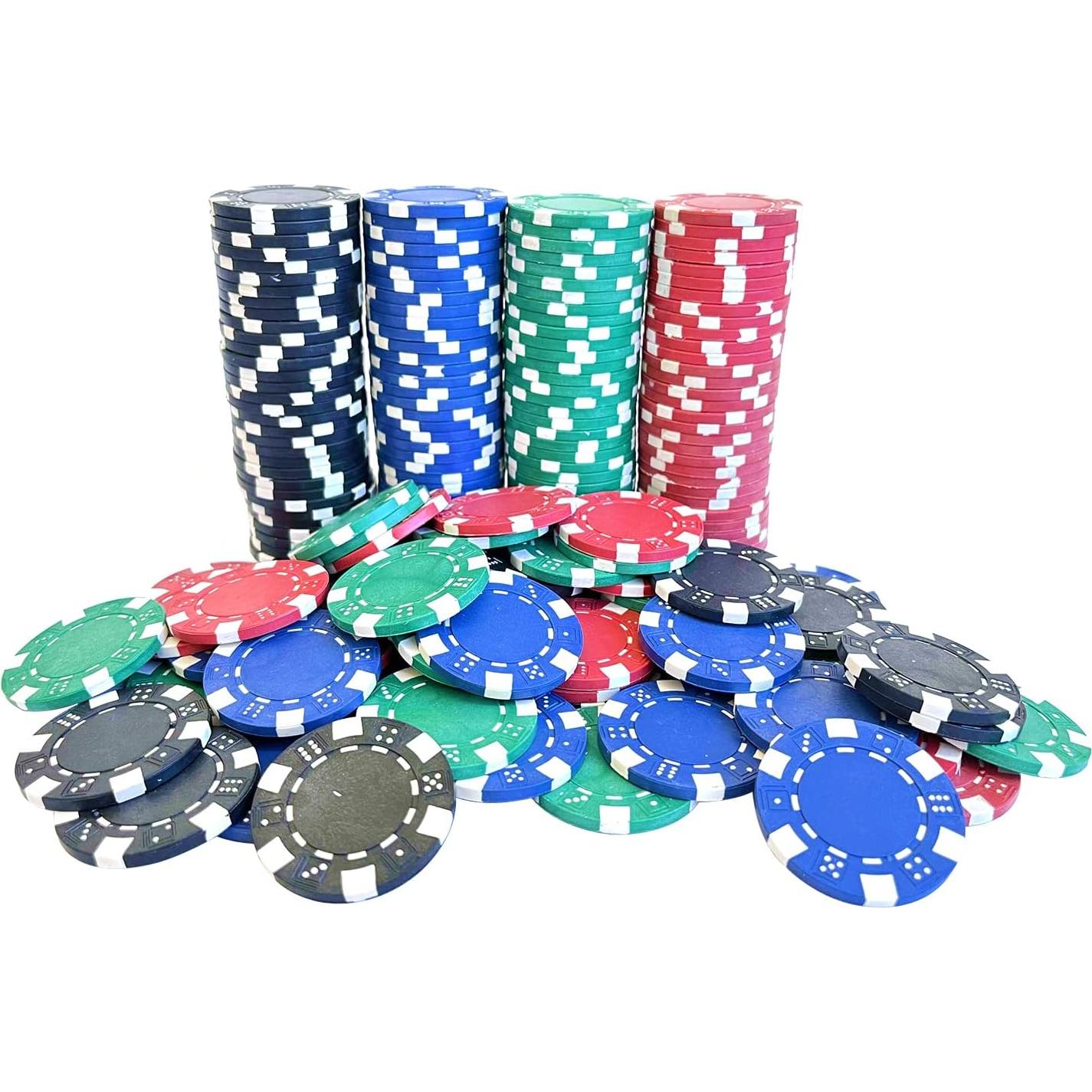 Fichas de Póker Seetooogames 200 Piezas 11.5g 4 Colores