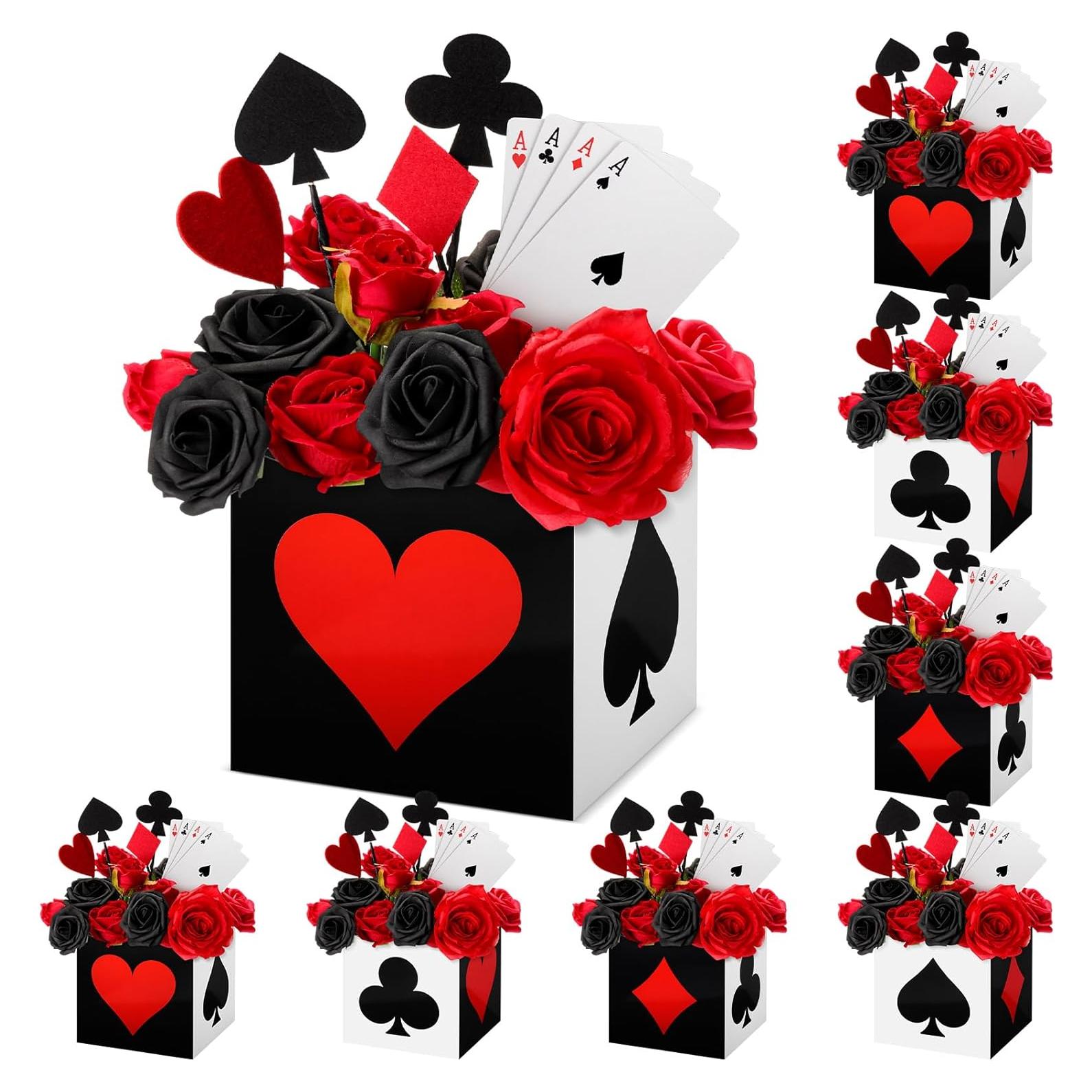 Cajas de Favor de Póker Zhanmai 15x15x15 cm 4 Pcs