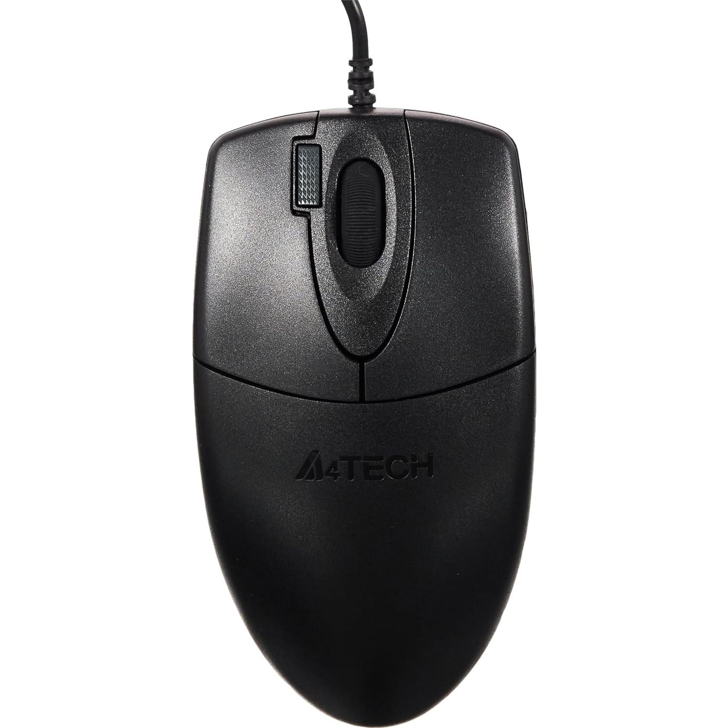 Mouse Óptico A4Tech OP-620D con Cable y Doble Clic