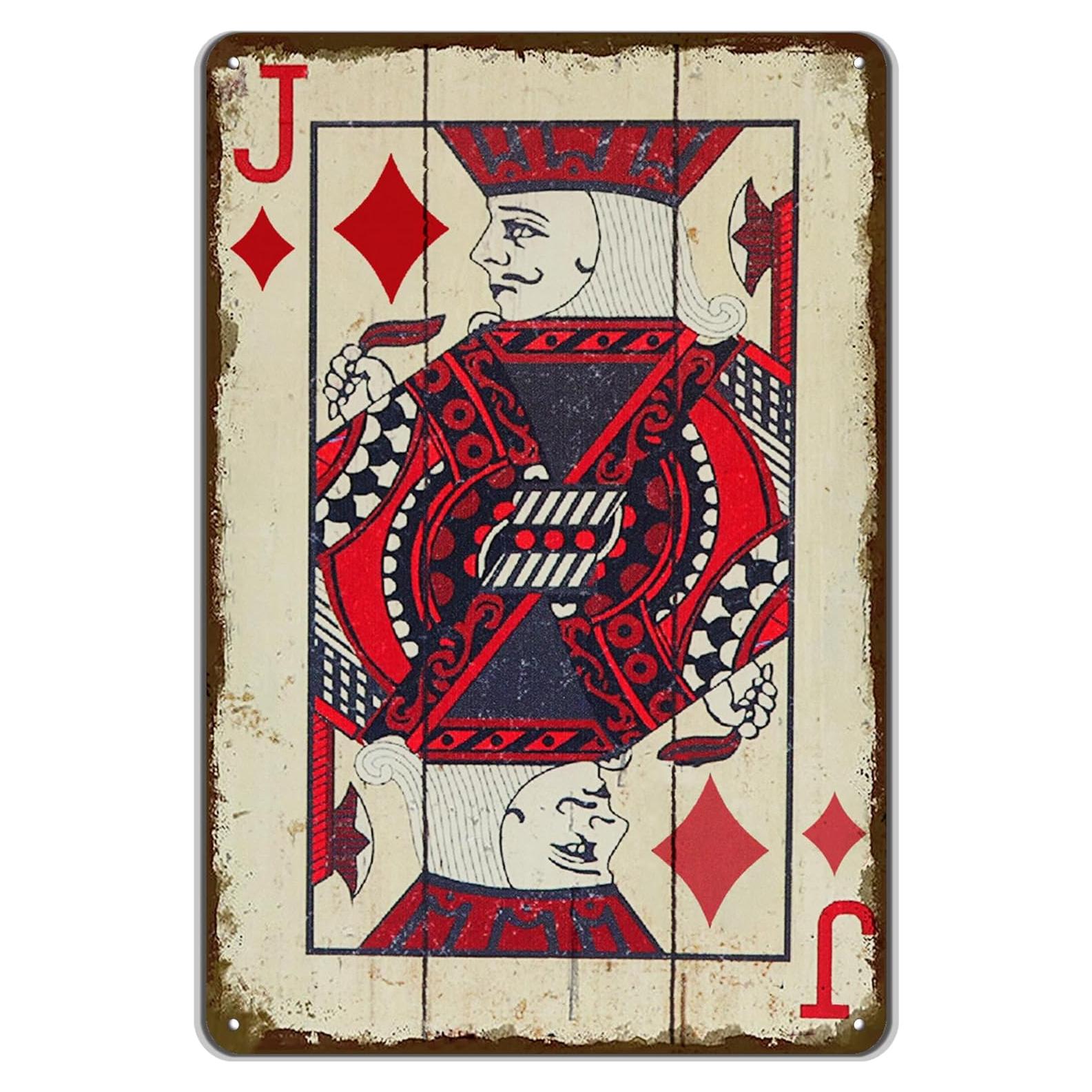 Cartel de Póker Vintage TREEPERI 30x20 cm Decorativo