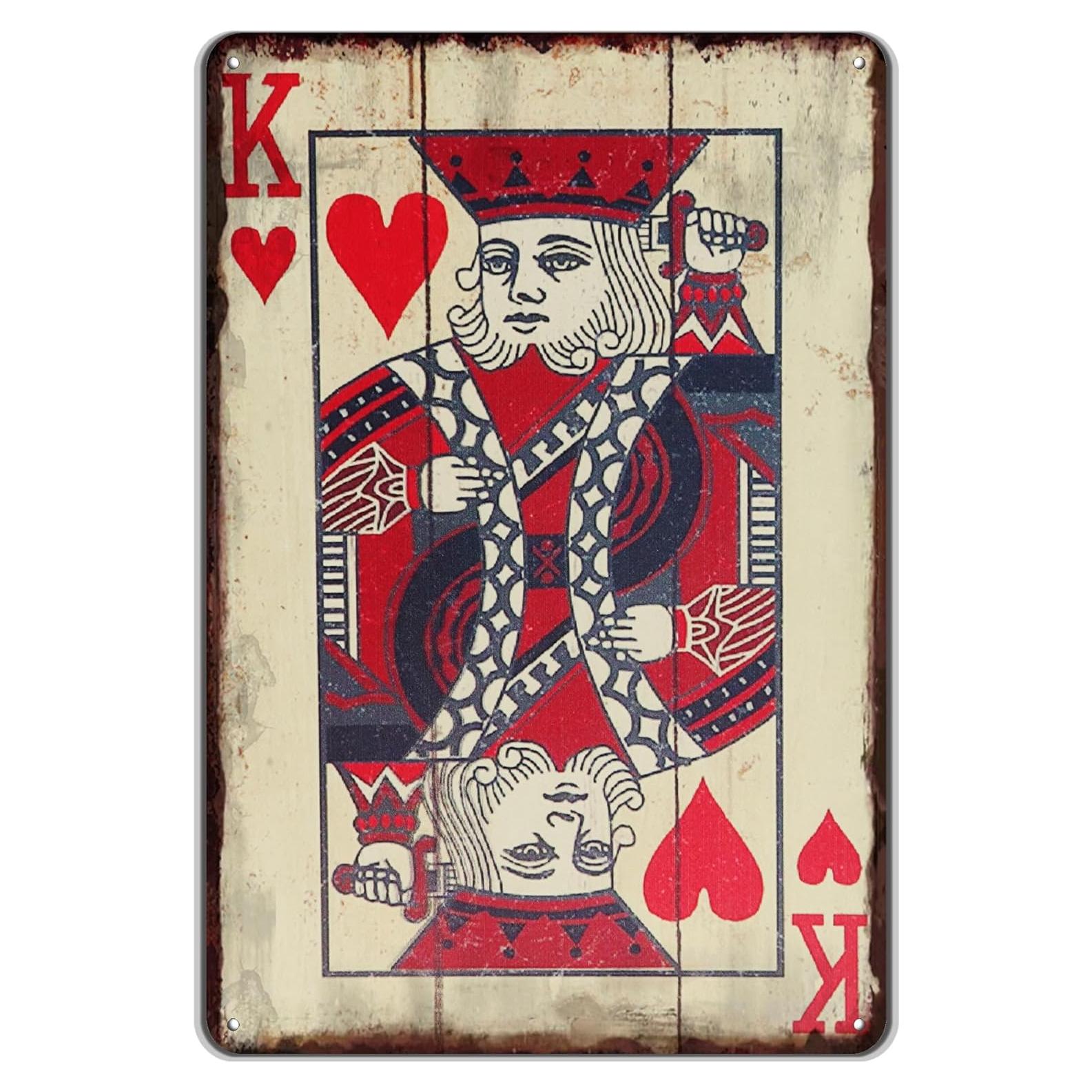 Cartel de Póker Vintage TREEPERI 30x20 cm Decorativo