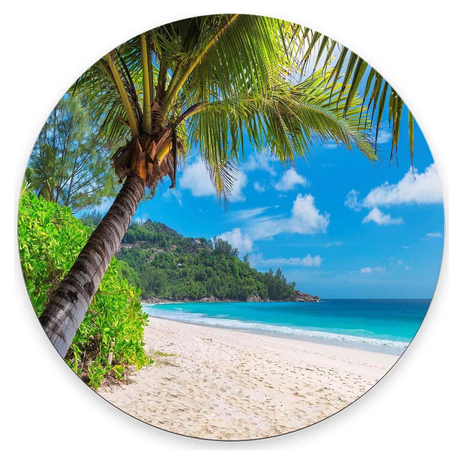 Alfombrilla de Ratón Nphuriy Árbol de Playa 20x20cm Antideslizante