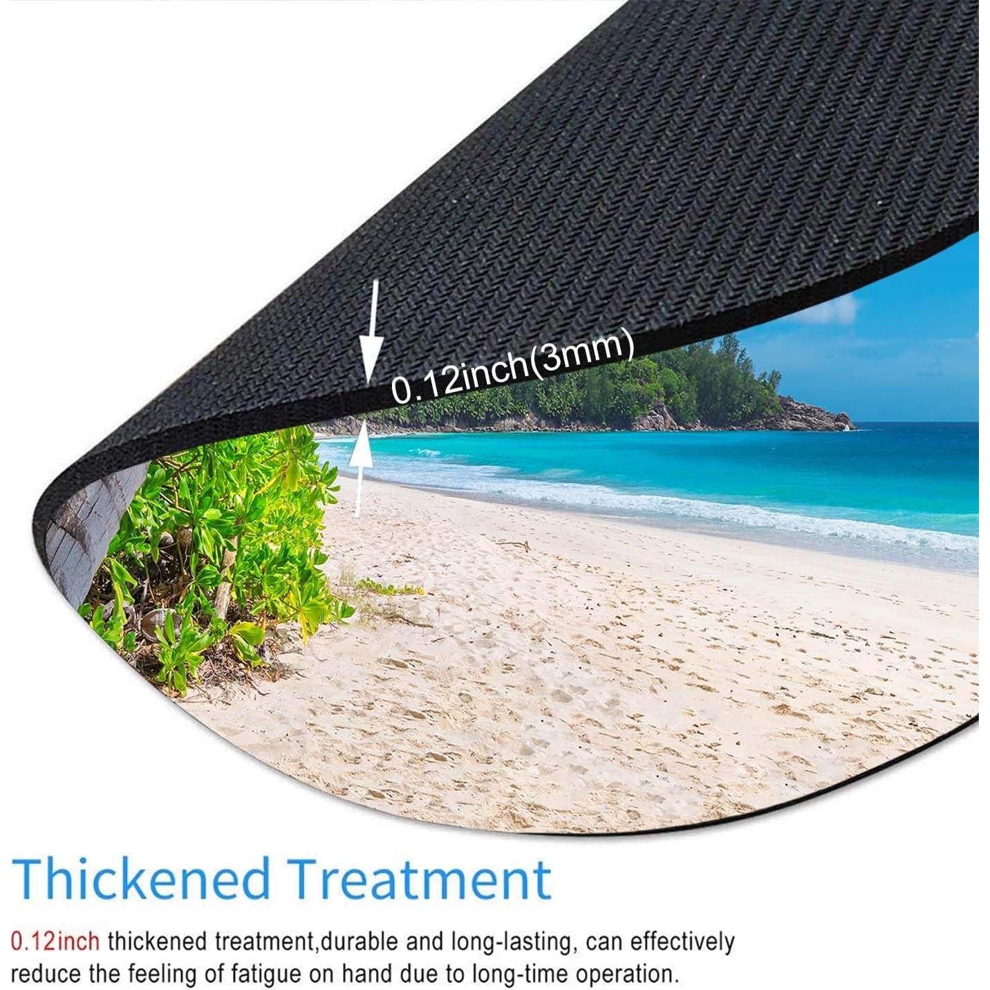 Alfombrilla de Ratón Nphuriy Árbol de Playa 20x20cm Antideslizante