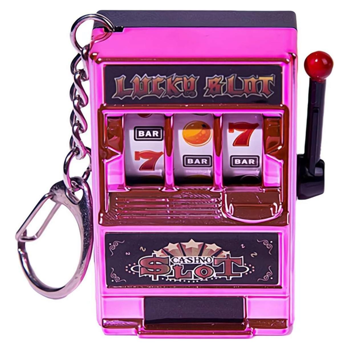 Mini Máquina Traga Monedas Juguete Genérico 7x3 cm Rosa