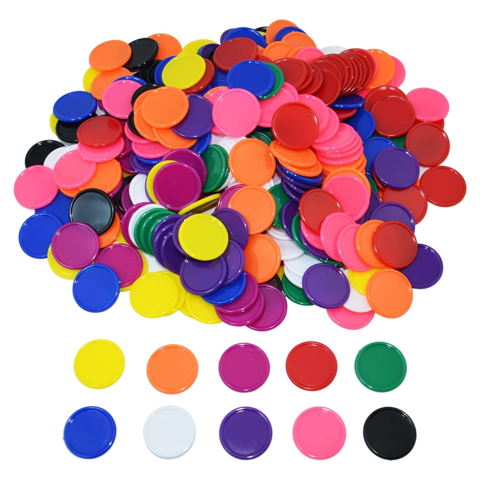 Contadores Plásticos 300pcs Smartdealspro 2,54cm 10 Colores