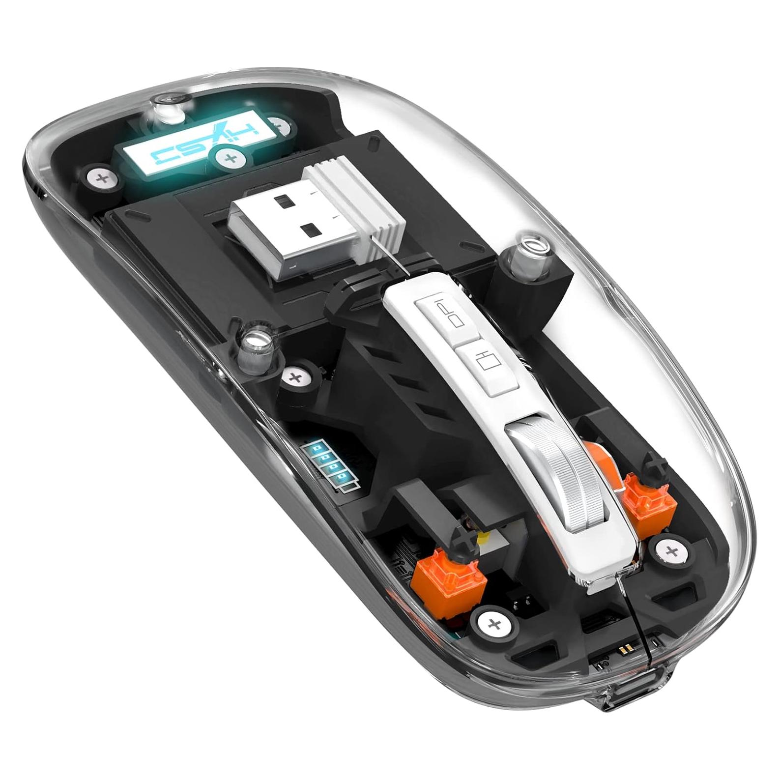 Ratón Inalámbrico A.JAZZ T900 Bluetooth 5.1 Recargable Negro