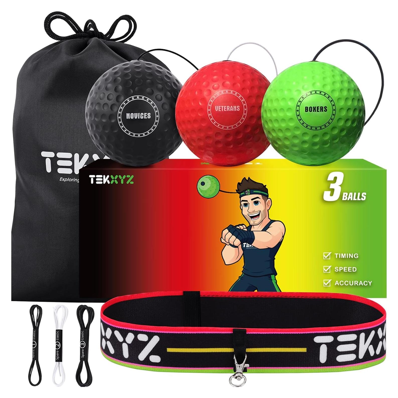 Bola de Reflexión TEKXYZ para Boxeo con 3 Niveles