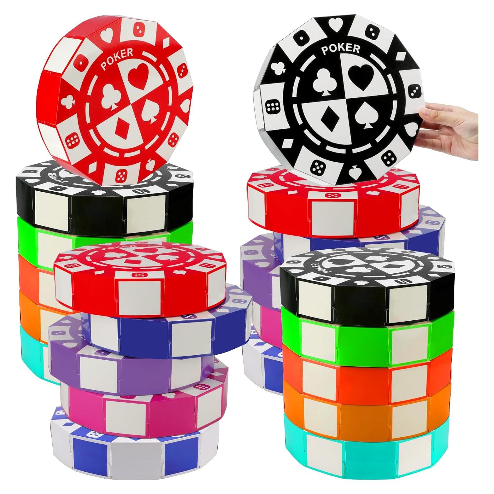 20 Cajas Decorativas de Fichas de Póker SAYAYA 22,86 cm