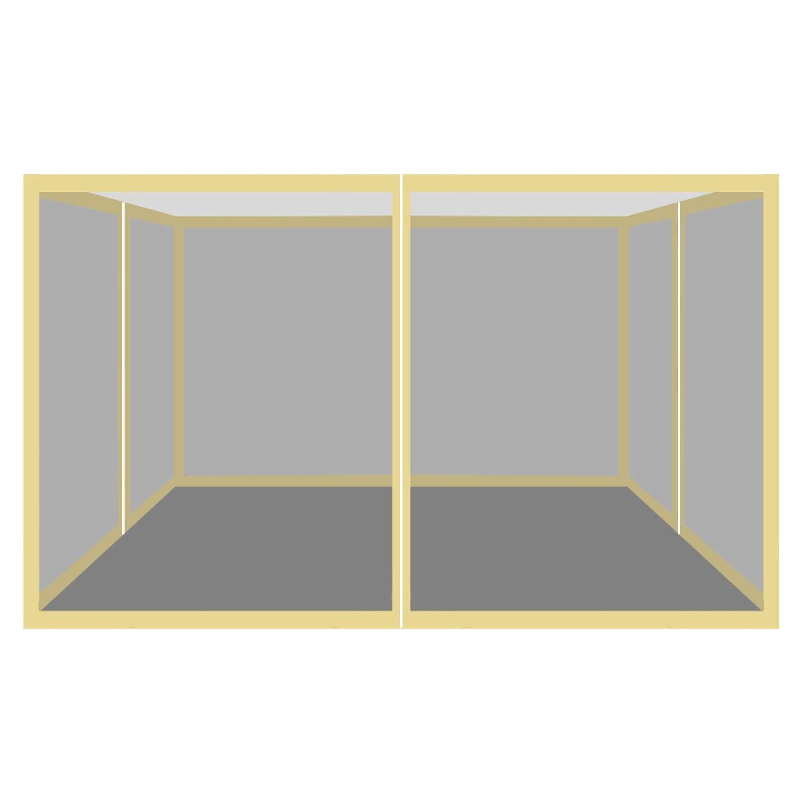 Pared Lateral de Malla Strong Camel 2.44m x 2.44m Beige