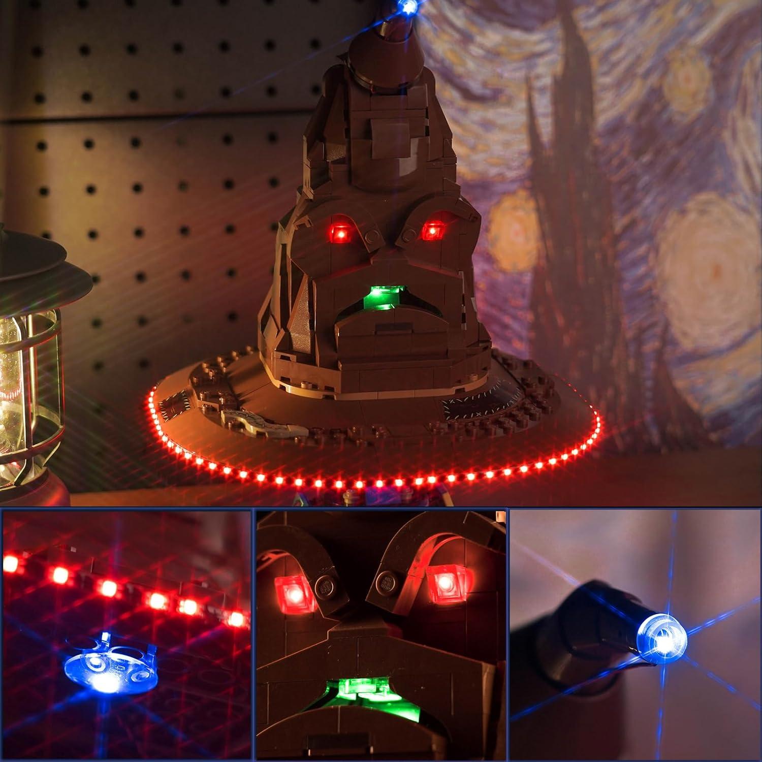 Kit de Iluminación LED BrickBling para Sombrero de Clasificación Lego 76429