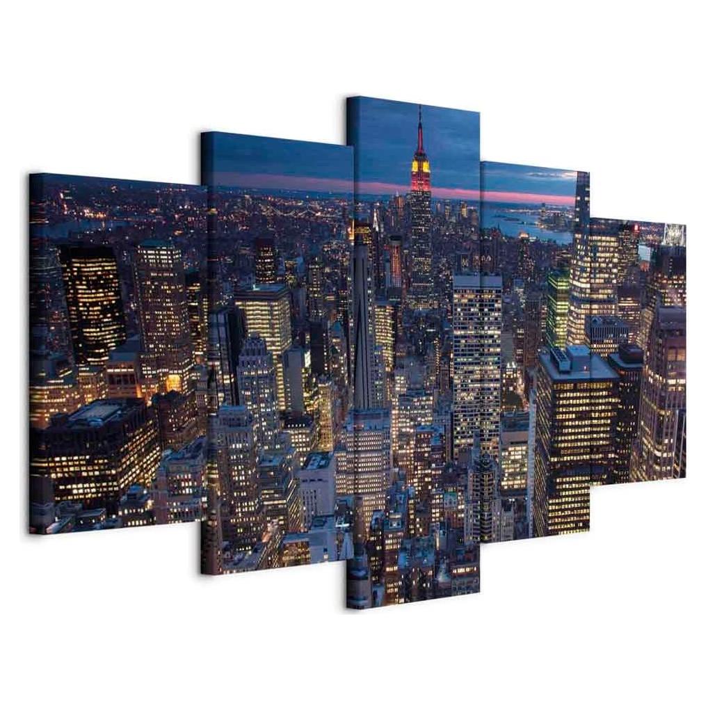 Lienzo Acústico artgeist Nueva York 100x50 cm - 5 Piezas