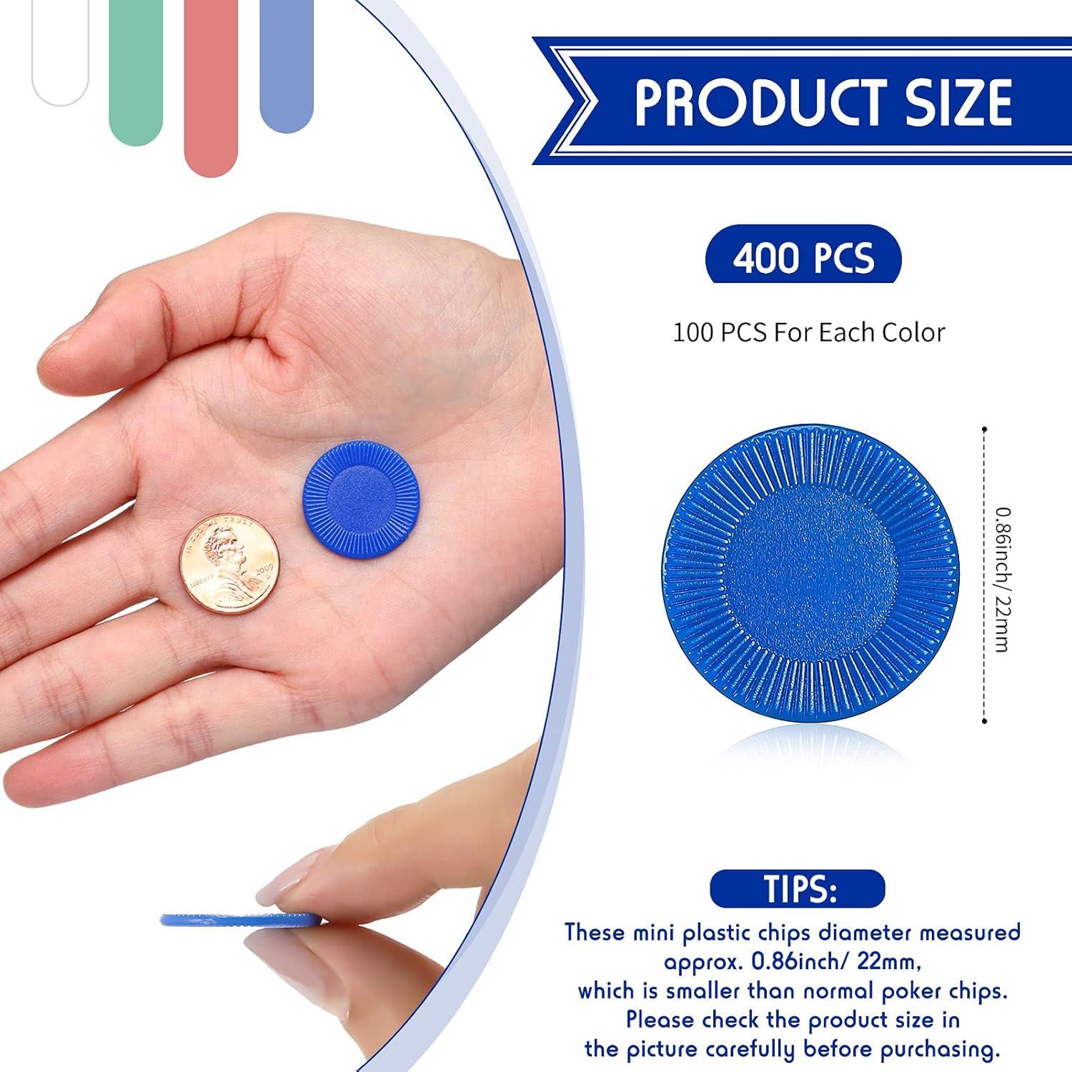 Fichas de Póker Skylety 400 Piezas Plástico 4 Colores