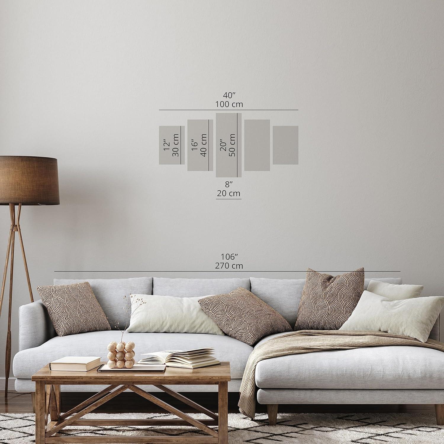 Lienzo Acústico Artgeist África 100x50 cm - 5 Piezas