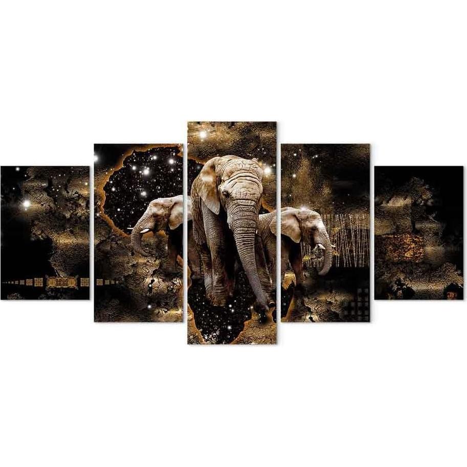 Lienzo Acústico Artgeist África 100x50 cm - 5 Piezas