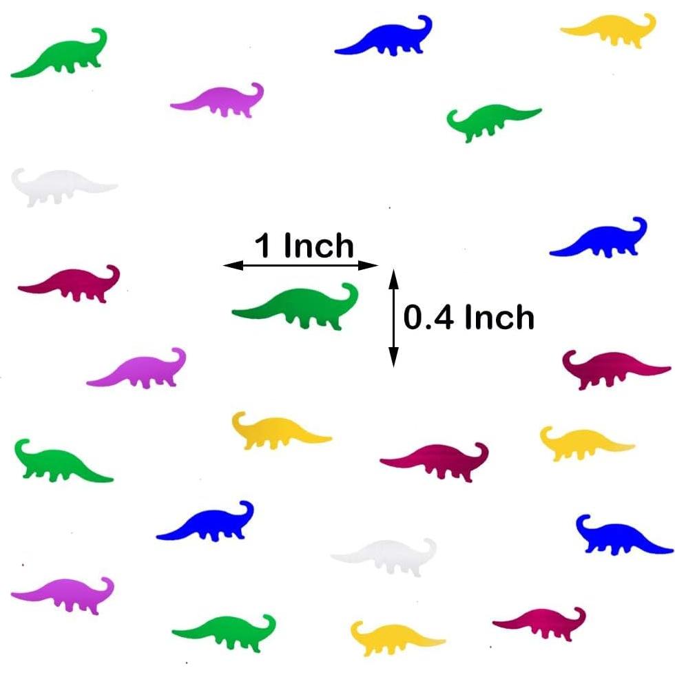 Confeti Dinosaurio JNSAXMI Metalizado 1900 Piezas Fiesta
