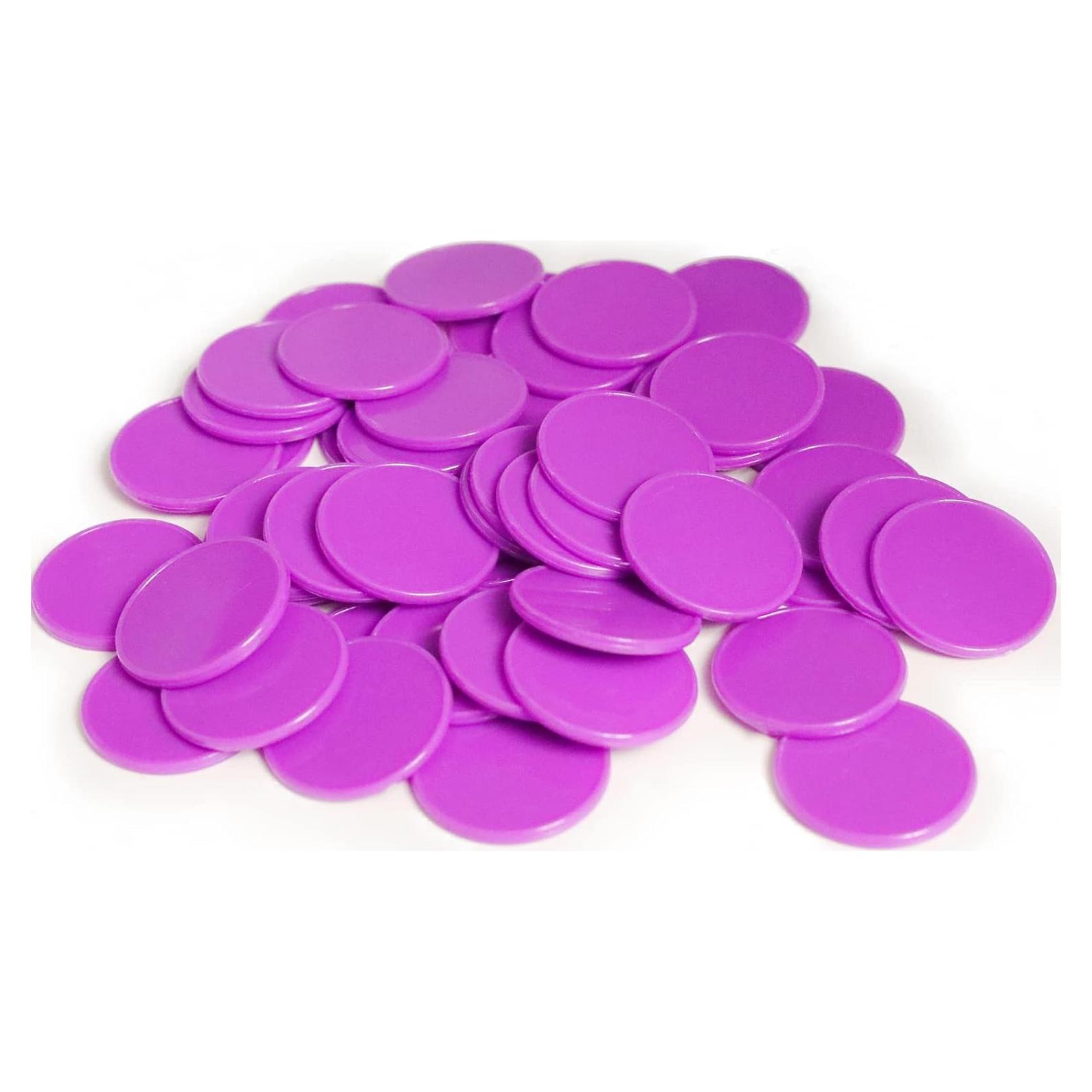 Juego de 100 Fichas de Plástico para Aprendizaje 25 mm