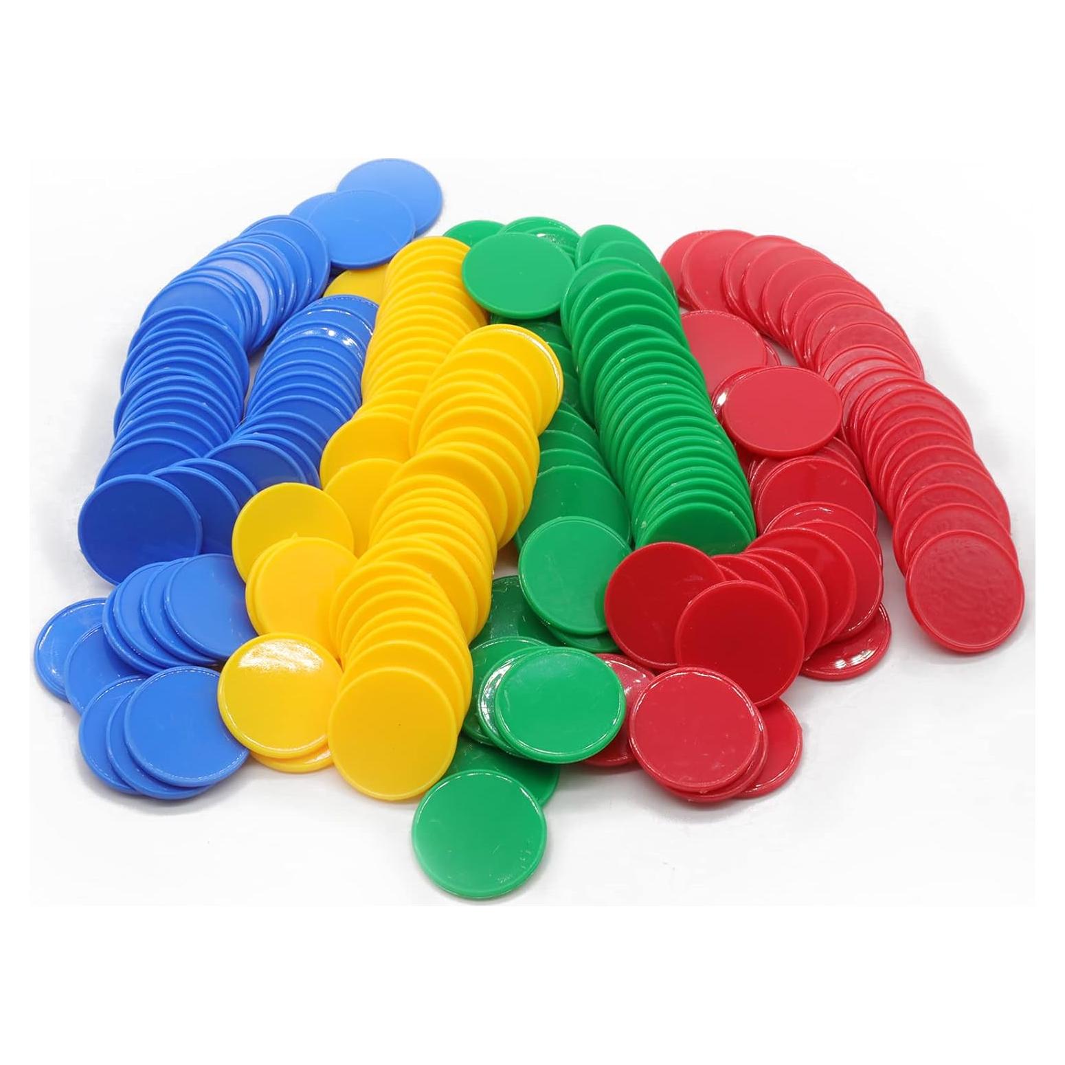 Juego de 100 Fichas de Plástico para Aprendizaje 25 mm