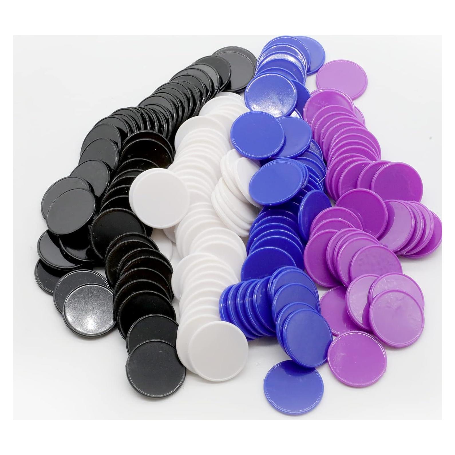 Juego de 100 Fichas de Plástico para Aprendizaje 25 mm