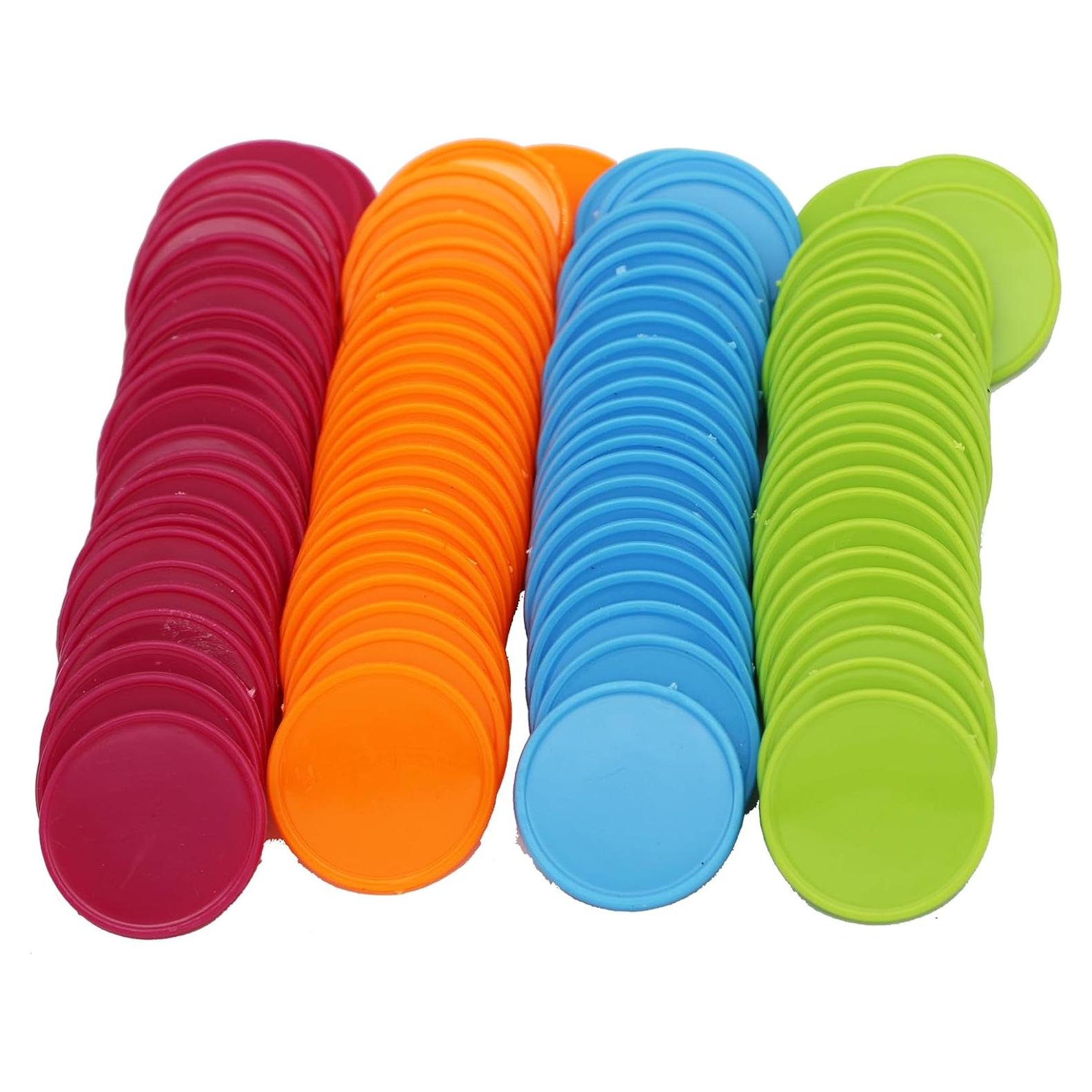 Juego de 100 Fichas de Plástico para Póker 25mm Colores