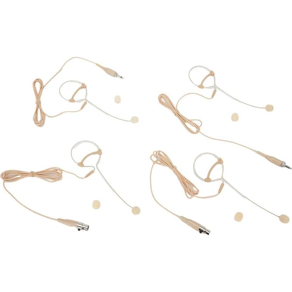 Micrófono de Diadema Beige con Conector 3.5mm y XLR